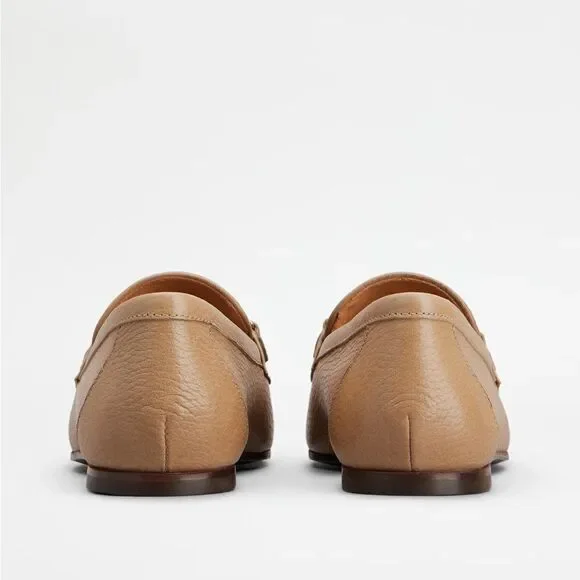 TOD’S Embellished Leather Loafer in Tan